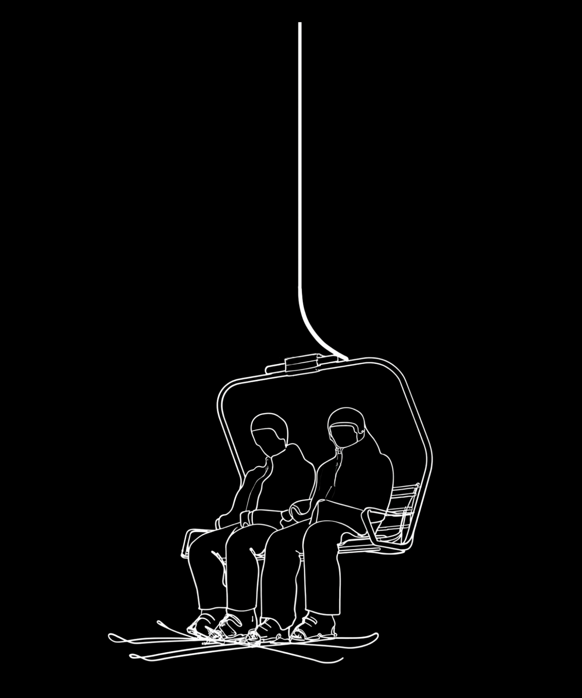 Oversized Суитчър "Uphill Silence" Ski edition (унисекс)