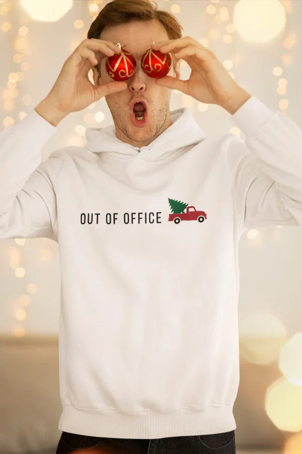 Блуза с качулка "Out Of Office" - Christmas edition