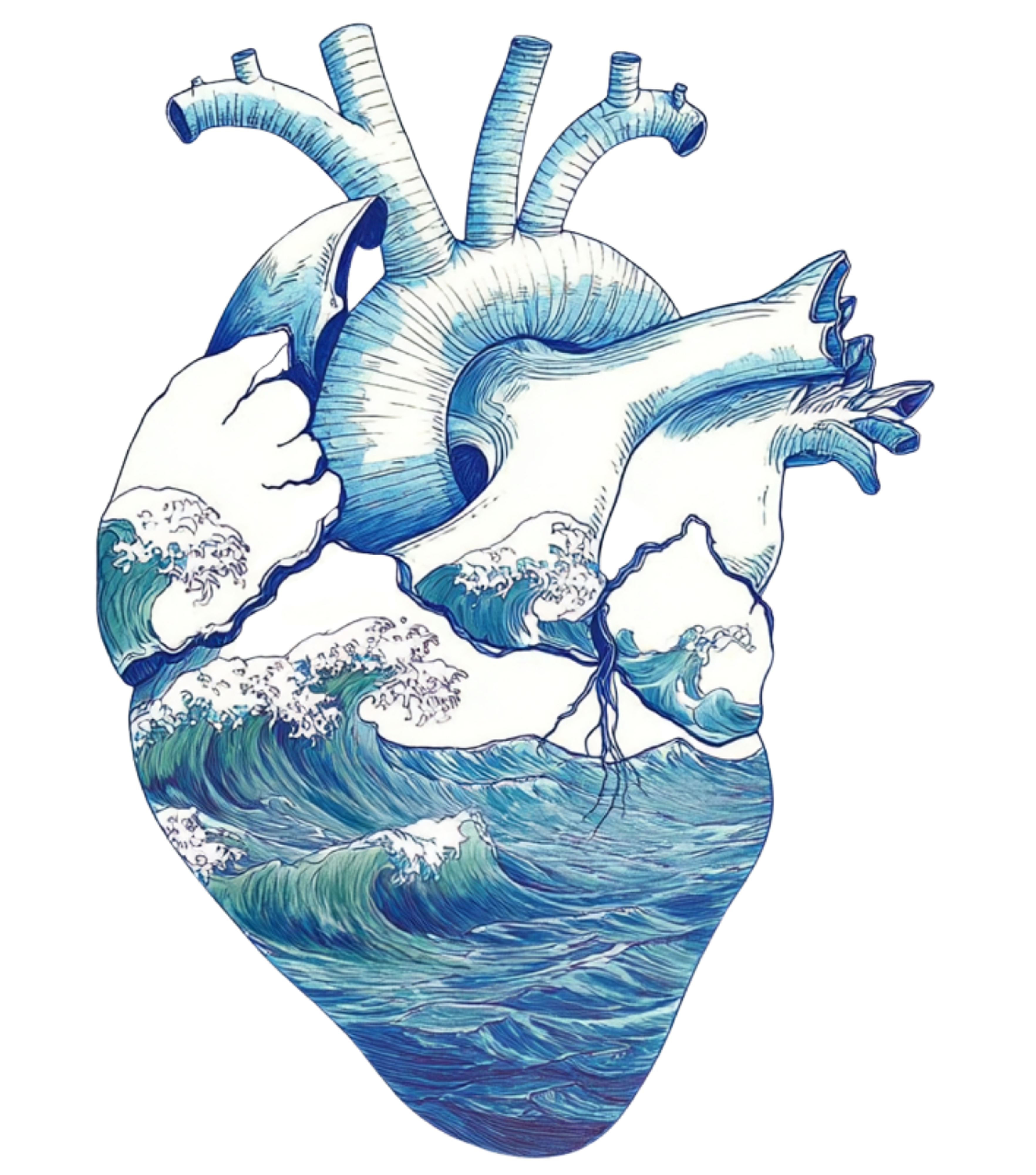 Тениска “Heart full of Waves” (мъжка)