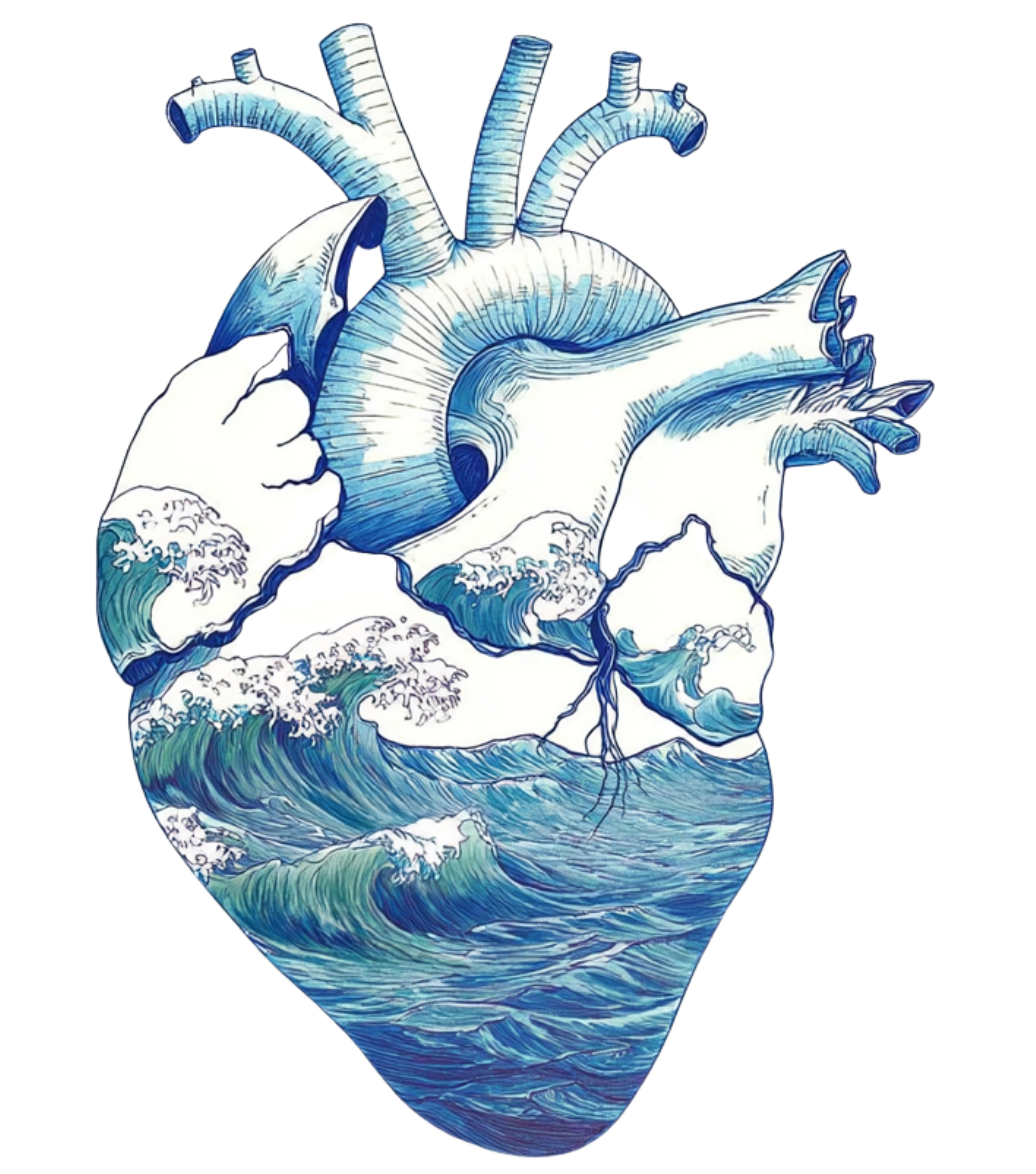 Тениска “Heart full of Waves” (дамска)