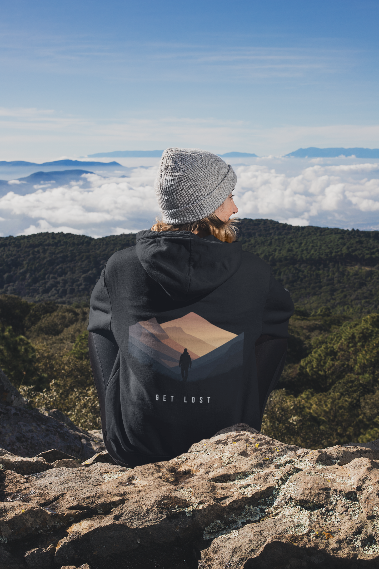 Oversized суитчър “Get Lost” Hiking (унисекс)