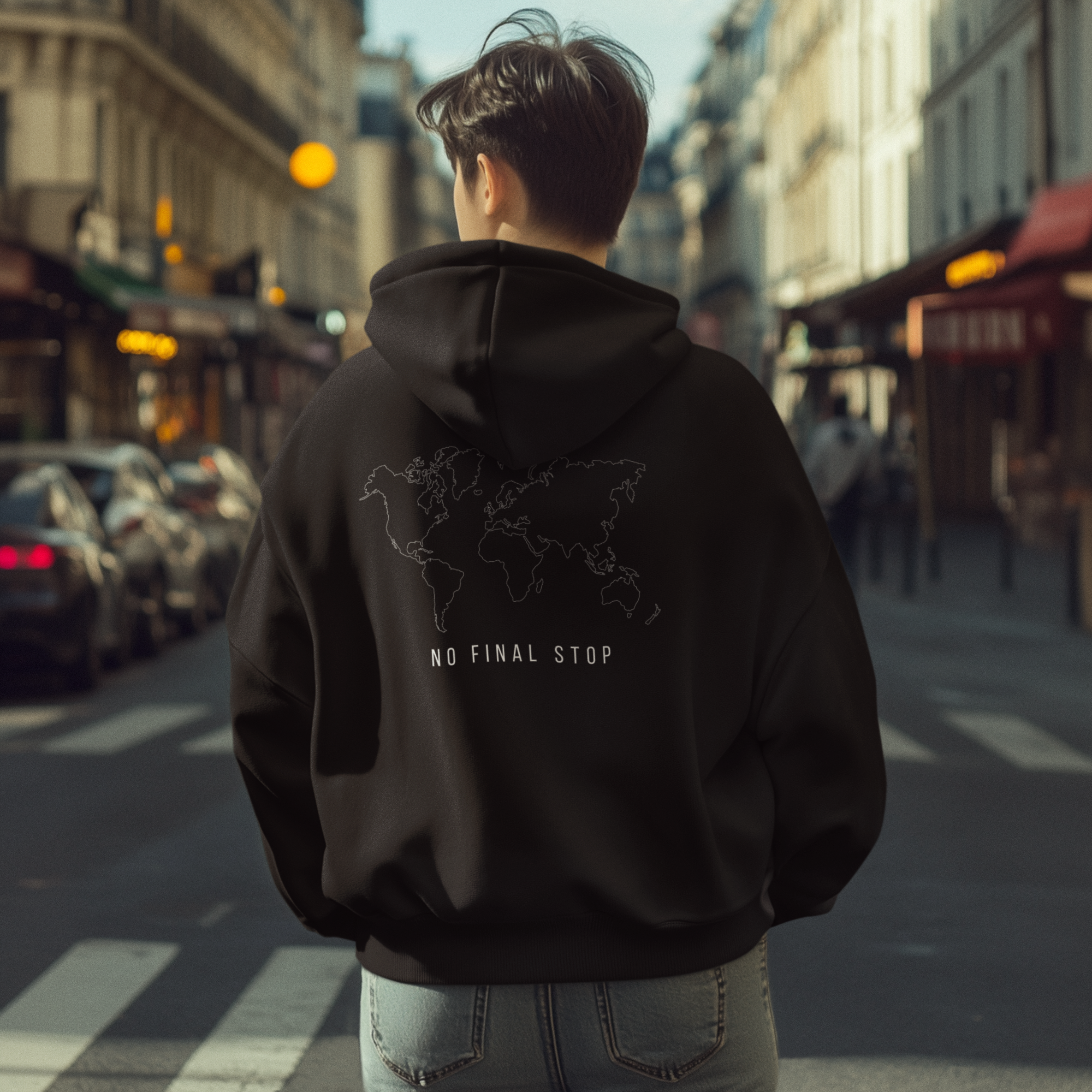 Oversized суитшърт “No Final Stop”  (унисекс)