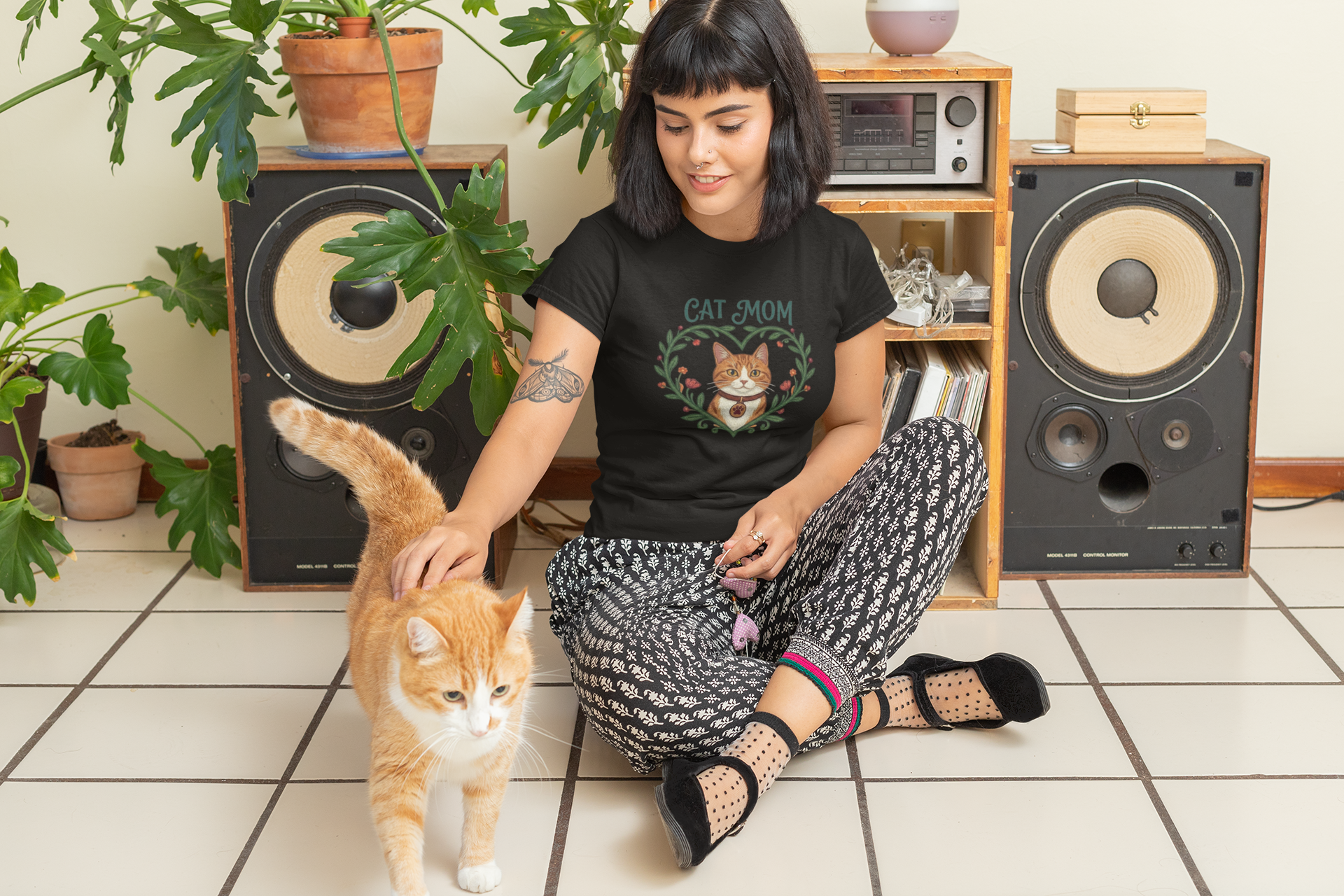 Тениска “Cat Mom" (дамска)